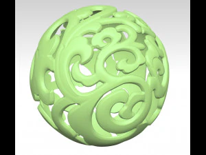 download 3d drawing of hollow ball in stl format 3D Model