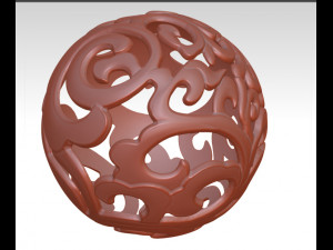 download 3d drawing of hollow ball in stl format 3D Model