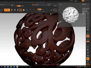 download 3d drawing of hollow ball in stl format 3D Model