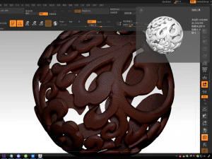 download 3d drawing of hollow ball in stl format 3D Model