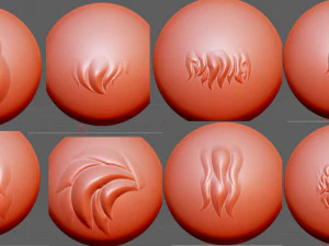 ocho descargas de pinceles zbrush de pelo de animal, incluidas las herramientas de pincel alfa y zbp en formato bmp para ne Modelo 3D