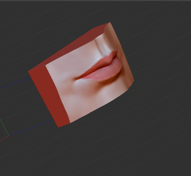 of female mouth 3d sculpture of mouth download 3D Model .c4d .max .obj .3ds .fbx .stl .blend 