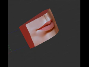 여성 입의 3D 입 조각 다운로드 3D 모델