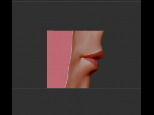 of female mouth 3d sculpture of mouth download Modèle 3D