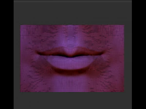 of female mouth 3d sculpture of mouth download 3D Model