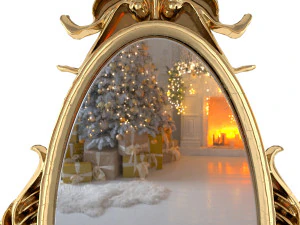 Golden Mirror 3D Model