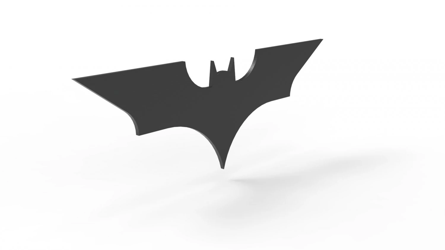 batman logo 3D Print Model .c4d .max .obj .3ds .fbx .stl .blend 