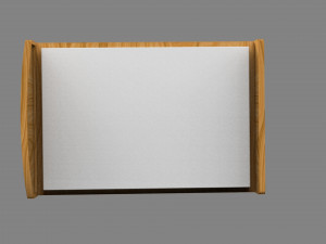wooden cot Modello 3D