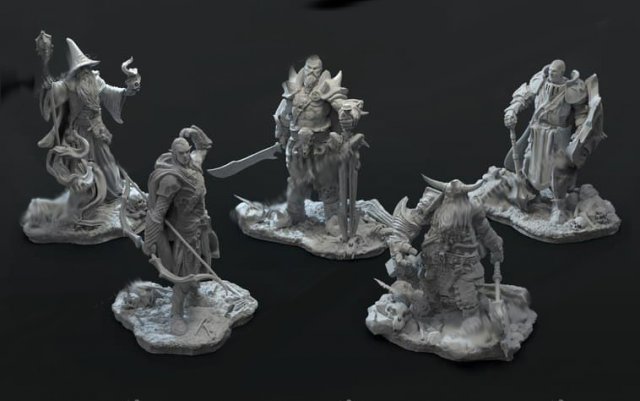 3d miniature sculpture - printable Modello di stampa 3D .c4d .max .obj .3ds .fbx .stl .blend 