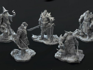 3d miniature sculpture - printable 3D Print Model