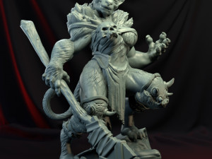 3d miniature sculpture - printable Modèles 3D en vedette