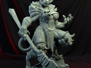 Escultura em miniatura 3D - para imprimir Modelo de Impressão 3D