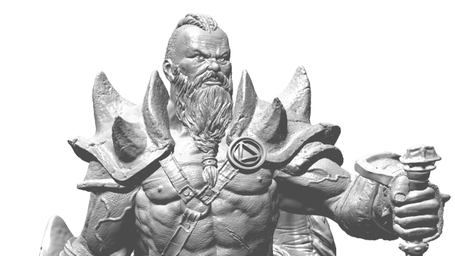 3d miniature sculpture - printable 3D-printmodel .c4d .max .obj .3ds .fbx .stl .blend 