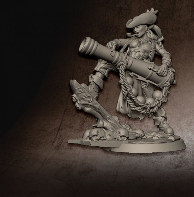 3d miniature sculpture - printable 3D-printmodel .c4d .max .obj .3ds .fbx .stl .blend 