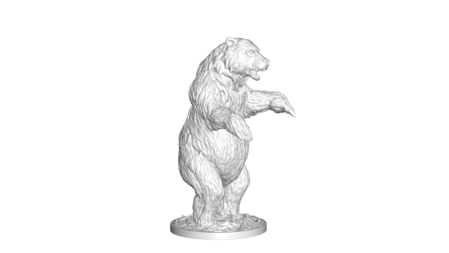 bear 3D 打印模型 .c4d .max .obj .3ds .fbx .stl .blend 