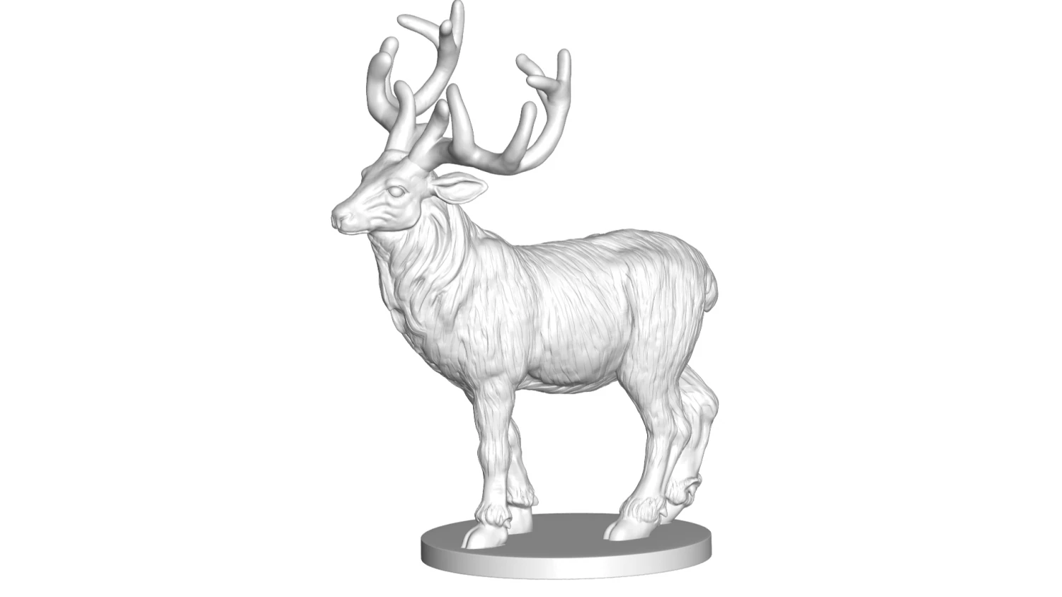 deer 3D Print Model .c4d .max .obj .3ds .fbx .stl .blend 