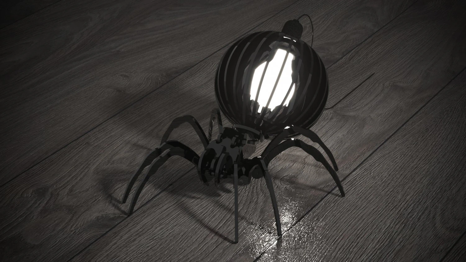 spider lamp 3D Model .c4d .max .obj .3ds .fbx .stl .blend