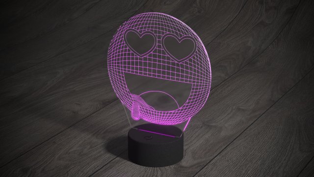 lamp smiley 3D 模型 .c4d .max .obj .3ds .fbx .stl .blend 