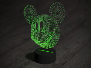 led night light mikimaus 3D Model