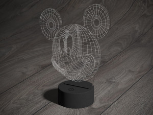 led night light mikimaus 3D Model