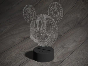 led night light mikimaus 3D Model
