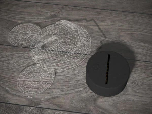 led night light mikimaus 3D Model