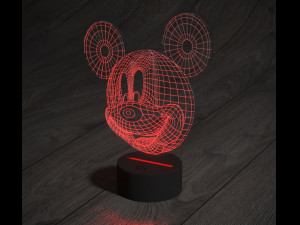 led night light mikimaus 3D Model