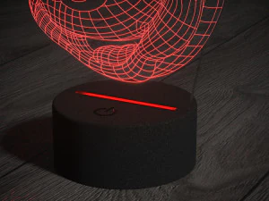led night light mikimaus 3D Model