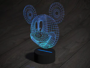 led night light mikimaus 3D Model