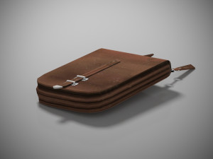 3d document bag of an officer 1940-1941 3D Model