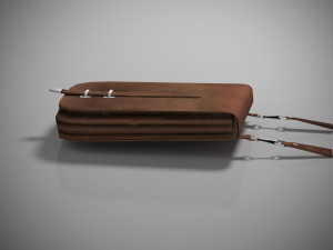 3d document bag of an officer 1940-1941 3D Model