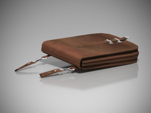 3d document bag of an officer 1940-1941 3D Model