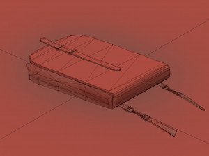 3d document bag of an officer 1940-1941 3D Model