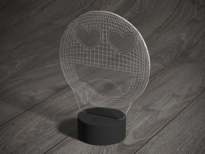 smiley face drawing for laser cutting 3D Model