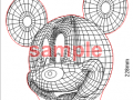 blueprints mickey mouse for laser cutting 3D Assets
