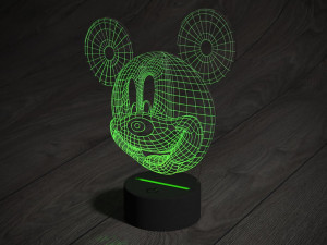 blueprints mickey mouse for laser cutting 3D 模型