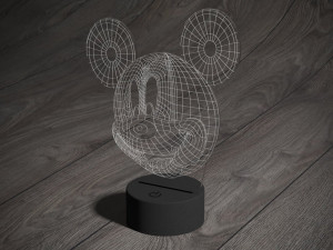 blueprints mickey mouse for laser cutting 3D 模型