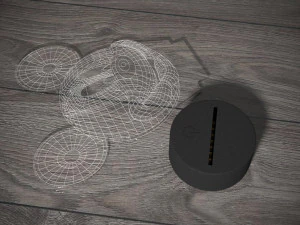 blueprints mickey mouse for laser cutting 3D Model