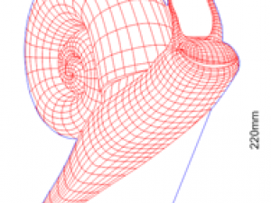 snail drawing for laser cutting 3D मॉडल