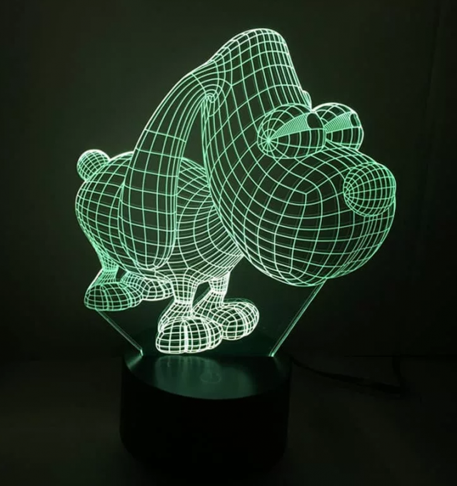 blueprints dog for laser cutting 3D Модель .c4d .max .obj .3ds .fbx .stl .blend 