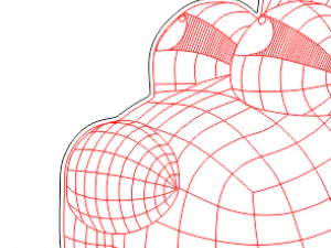 blueprints dog for laser cutting 3D Model