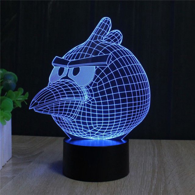 angry bird laser cutting vector drawings Model 3D .c4d .max .obj .3ds .fbx .stl .blend 