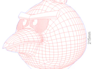 angry bird laser cutting vector drawings 3D Model