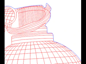 grenade laser cutting vector drawings 3D Model
