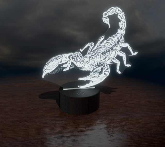 scorpio laser engraving vector drawings Modèle 3D .c4d .max .obj .3ds .fbx .stl .blend 
