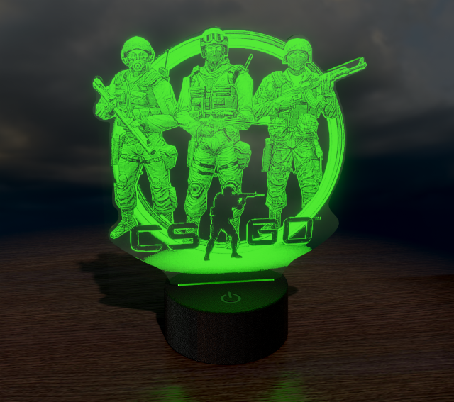 blueprints csgo for laser cutting 3D Model .c4d .max .obj .3ds .fbx .stl .blend 
