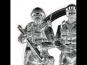 blueprints csgo for laser cutting 3D Model