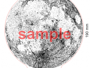blueprints moon for laser cutting 3D Модель