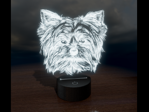 blueprints dog for laser cutting 3D 模型