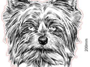 blueprints dog for laser cutting 3D 模型